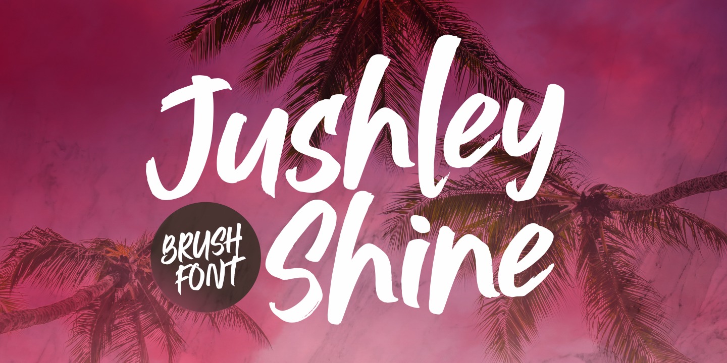 Пример шрифта Jushley Shine